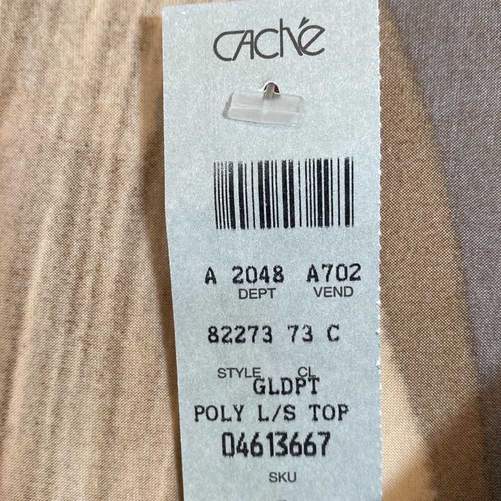 NWOT CACHE WOMENS WRAP TOP SIZE S - Picture 9 of 9